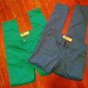 Colored skinny jeans